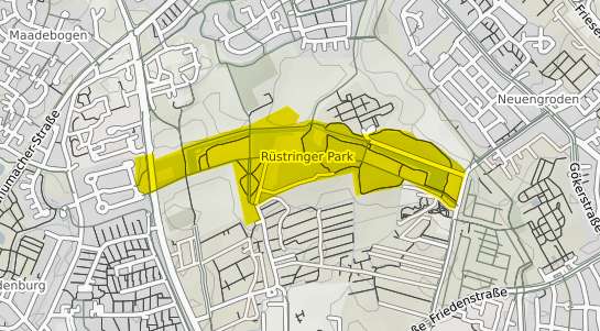 Immobilienpreisekarte Wilhelmshaven Rüstringer Stadtpark